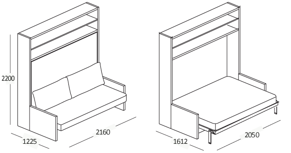 Oplapbed Circe Sofa BedHabits